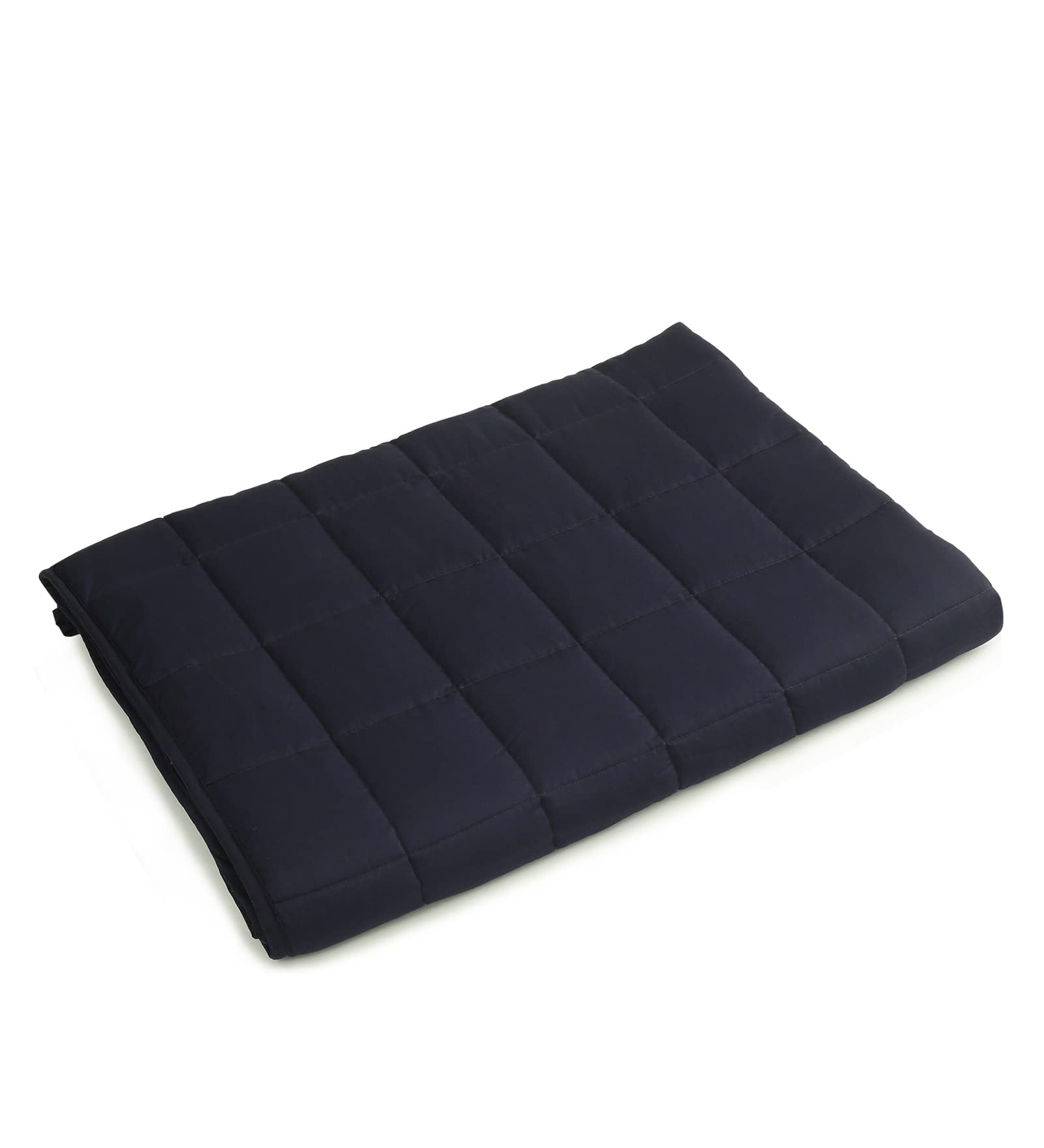 Mysa Sleep Weighted Blanket, 100% Cotton Fabric 300 Tc With Premium Glass Beads (48 X 72 Navy Blue 15 Lb) Kafalo
