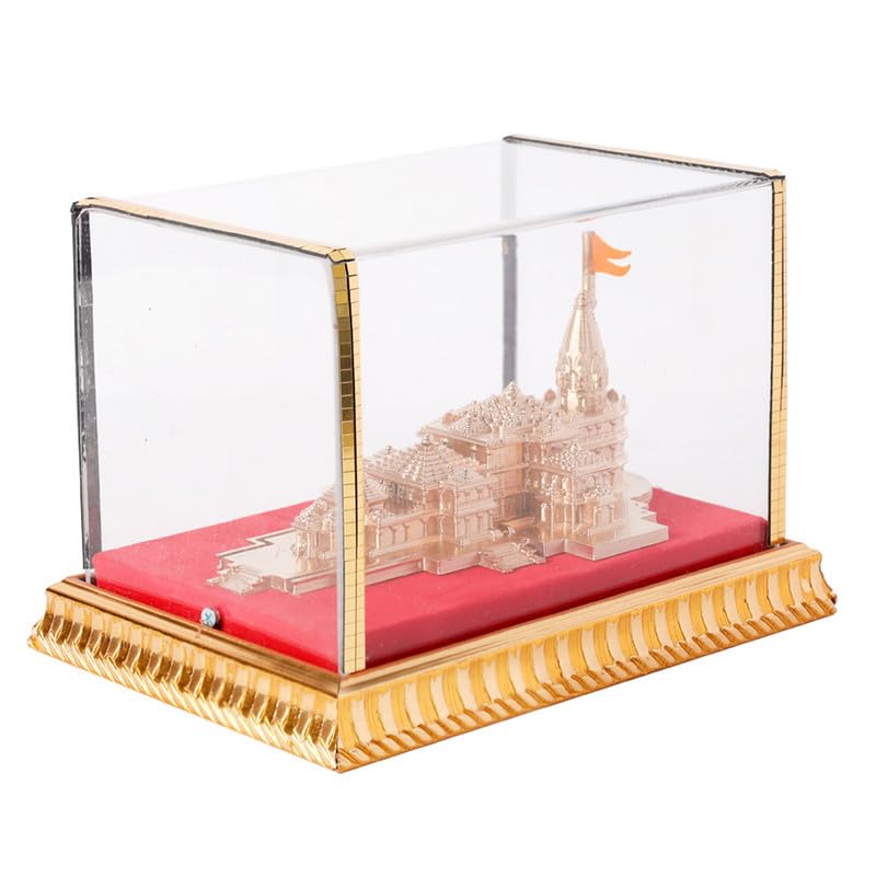 OILOCO Ram Mandir Ayodhya Model Authentic Design Ideal for Home Temple, Home Decor & Gifts (Size 3 inch)