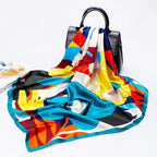 Neouth Square Silk Like Head Scarf - Women's Fashion Silk Feeling Scarf for Hair Wrapping and Sleeping at Night