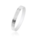 morir Silver-Tone Embossed Jai Mata Di Kids Kada Bangle Stylish Child Bracelet for Children Baby Boy and Baby Girl (Pack of 1 Piece)