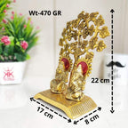 KridayKraft Metal Laxmi Ganesh Statue/Murti for Pooja Room & Home Office Décor,Laxmi Ganesha Idol for Diwali Gift,Religious Idol Showpiece Figurines Decorative & Diwali Poojan...