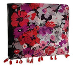 StoleVilla™ Women's Printed Poly Cotton Multicolored Scarf and Stoles with Pearl Tassels Set Of 3 (ST412)
