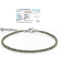 Arihant Gems & Jewels® Natural Pyrite Anklet for Women & Men | Healing Crystal Stone Anklet | Wealth, Protection & Positive Energy Bracelet | Adjustable Handmade Gemstone Jewelry.