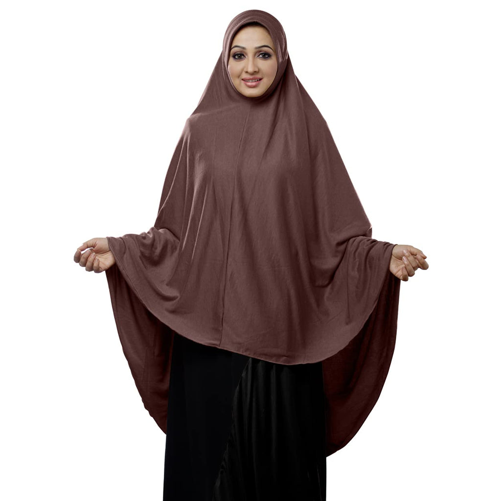 Mehar HIJAB'S MUSLIM MODEST WOMEN'S STYLISH ZAKIA HIJAB (Cocco, XX-Large)