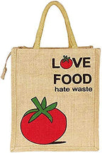 Unisex-adult Zyra Fashion Jute Bag Tiffin Bag Multi Purpose Casual Tote Bag Handbag Medium Size (L-11''*W10''*H5'' Inches, Beige
