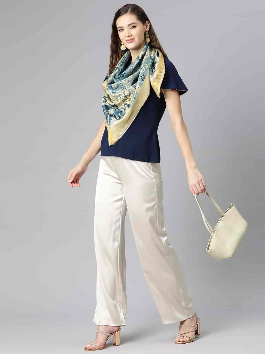 SILK LAND Women's Digital Printed Scarfs