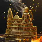 Servdharm Metal Ram Mandir Ayodhya Model for Pooja, Home Decor & Gifting (Size-8) Gold