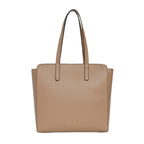 The Gusto Beyond Plus - Premium Vegan Leather Tote Bag for Women, Big Size, Beige | Stylish Handbag for women with Zip Closure | Fit for Office Bag, College, Travel Use | Handcrafted in India