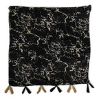 StoleVilla™ Women's Printed Poly Cotton Multicolored Scarf and Stoles with Pearl Tassels Set Of 3 (ST412)