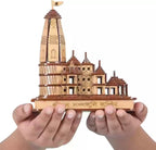 Awadh- Sri Ram Mandir Ayodhya Wood 3D Temple Model For Car/Home/Office/Shop And Gift Use, Ship From Holy Land Ayodhya India, Ram Mandir Mdoel (Pack Of 1), Brown