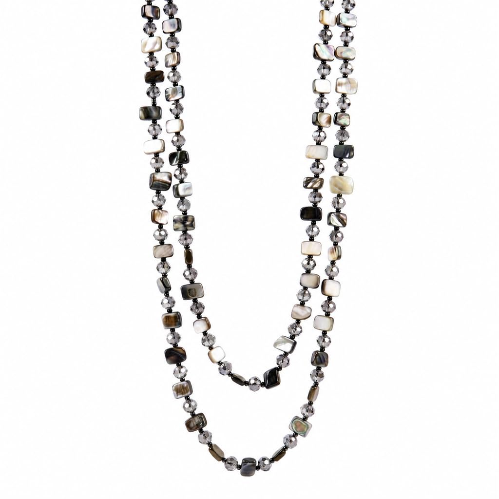 SANNIDHI® Boho Handmade Shell Jade Long Layered Vintage Sweater Chain