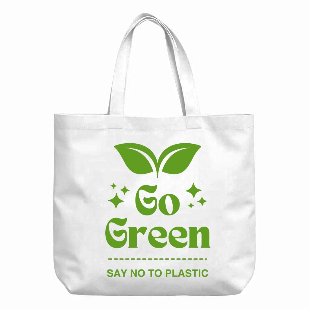 Bhoomi Impex Cotton Tote Bag - Reusable Eco-Friendly Shopping & Everyday Carry Bag, Lightweight & Durable_ Print - 18