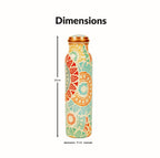 URBANFIX Copper Water Bottle | 100% Pure Copper Water Bottle (1 Litre) | Antimicrobial, Antioxidant & BPA Free Office Bottle, Boosts Immunity, Support Digestive Health| Ayurveda Inspired