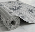 Dribble (45cm X 300cm) Eva Shelf Liner Mat Roll, Non Slip Drawer & Cabinet Liner for Kitchen, Waterproof Oilproof Washable Fridge Mat, Anti Skid Cupboard Wardrobe Multipurpose Mat (Palm Paradise Grey) Kafalo