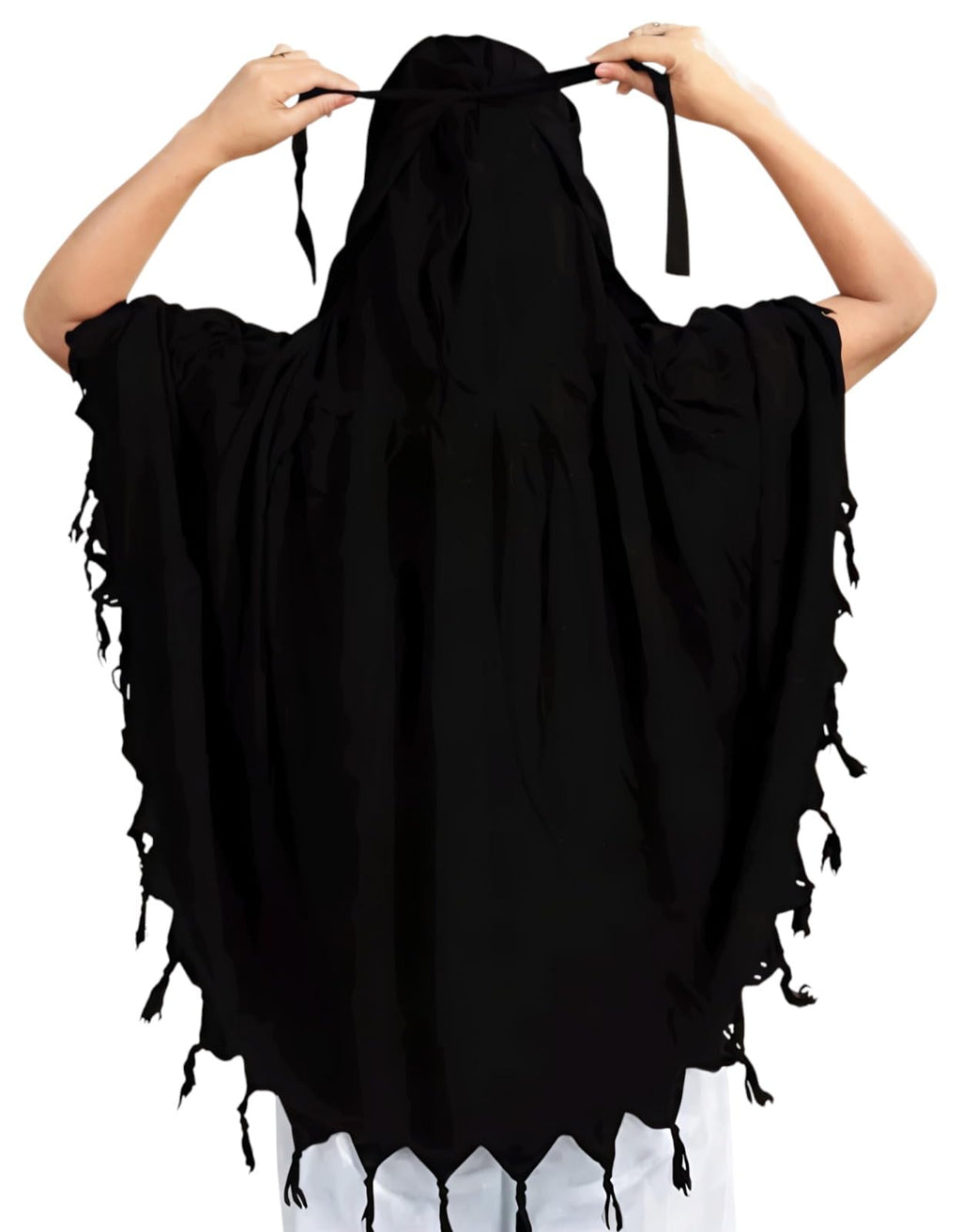 Krevaa Pure Cotton Soft & Breathable Sun Protection Scarf For Women Plain Scaff| Universal Size | For Girl & Women (black)
