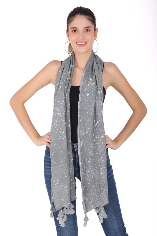 PALATT Cotton Scarf for Women | Lightweight Summer Stole for Women | Soft Breathable Ladies Scarf | Size 70 x 180 cm