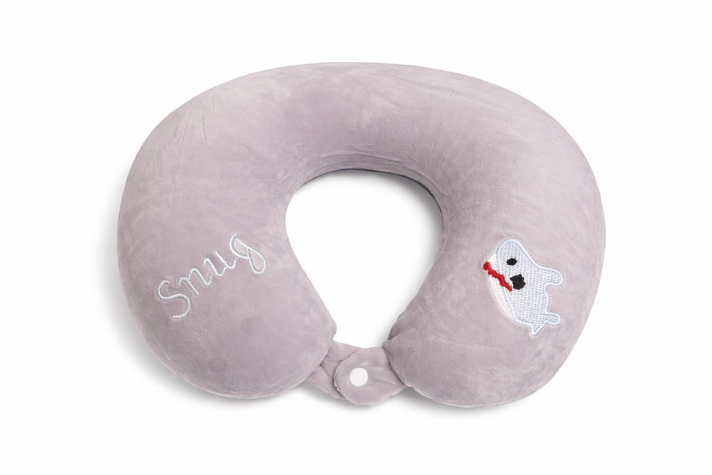 PUFF PURE Premium Travel Neck Pillow with Eye Mask for Men & Women, Soft Comfortable Head Rest Neck Support Pillow for Airplane Flight Car Train Bus Travel, Sleeping Eye Mask Neck Pillow Combo