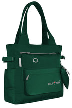 WILD MODA College and Office Tote Bag for Girls and Women (Green)