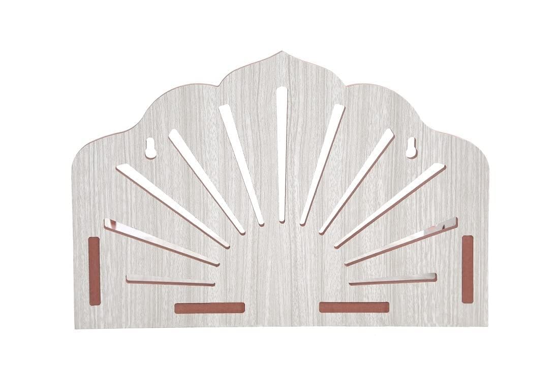 SAPRA Wall Hanging Wooden Mandir for Home | Small Pooja Stand for Wall | Compact Wooden Temple for Pooja Room | Space-Saving Home Mandir & Decorative Wall Pooja Shelf (DIY(Do-It-Yourself))