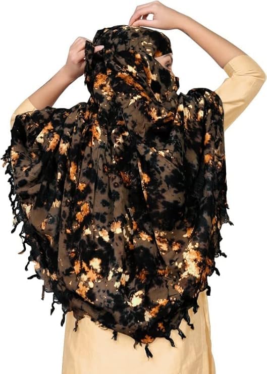 VASTTRAM Women's Soft Stylish Reyon Cotton Scarf Cum Mask Usable for Driver Anti Sunlight Pollution Full face Cover with UV Sun rays Protection(VSF-110)