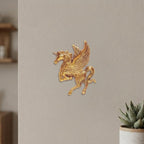 KridayKraft Flying Horse Metal Statue For Wall Hanging Decor,Living Room Decor,Flying Angel Horse Statue Pegasus Animal Feng Shui Decorative, 5.91 Inch