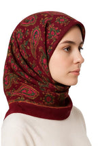 CHACKO Women's Woolen Winter Scarf | Soft & Warm Cold Weather Muffler, Wrap & Shawl | Elegant Wool Blend | Pack of 1_Maroon