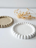 The Cozy Loft- Aesthetic Handmade Concrete Bubble Trinket Tray | Jewelry & Makeup Organizer | Stylish Home Decor, Candle Holder & Multipurpose Table Accessory | (Round-1)