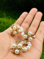 ILuvVastram Laddu Gopal Pearl Rakhi | Handmade Krishna Breclate with Pearl, Kundan & Beads | Kanha Ji Rakhi for Bal Gopal Shringar | Janmashtami Decoration | Pack of 2