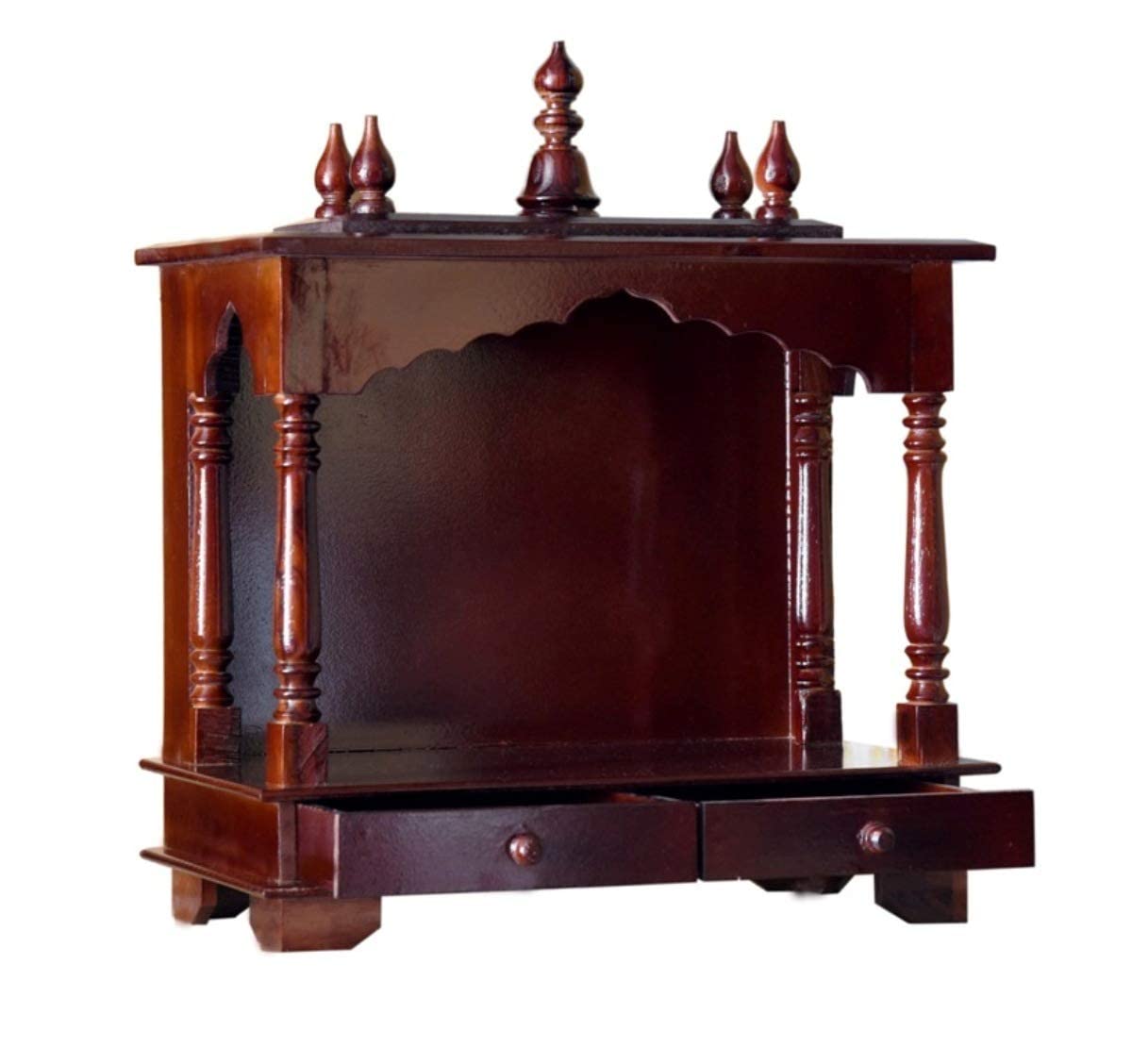 Kamdhenu Art and Craft Wooden Temple/Home Temple/Pooja Mandir/Pooja Mandap/Temple for Home (P20N)
