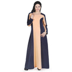 Momin Libas Khatera Color Block Long Abaya & Burkha-X-Large