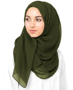 ICW Women Soft Chiffon Georgette Scarves Shawl Stoles Long Scarf Wrap Head Scarves (Pack Of 5), For Female, Multicolor