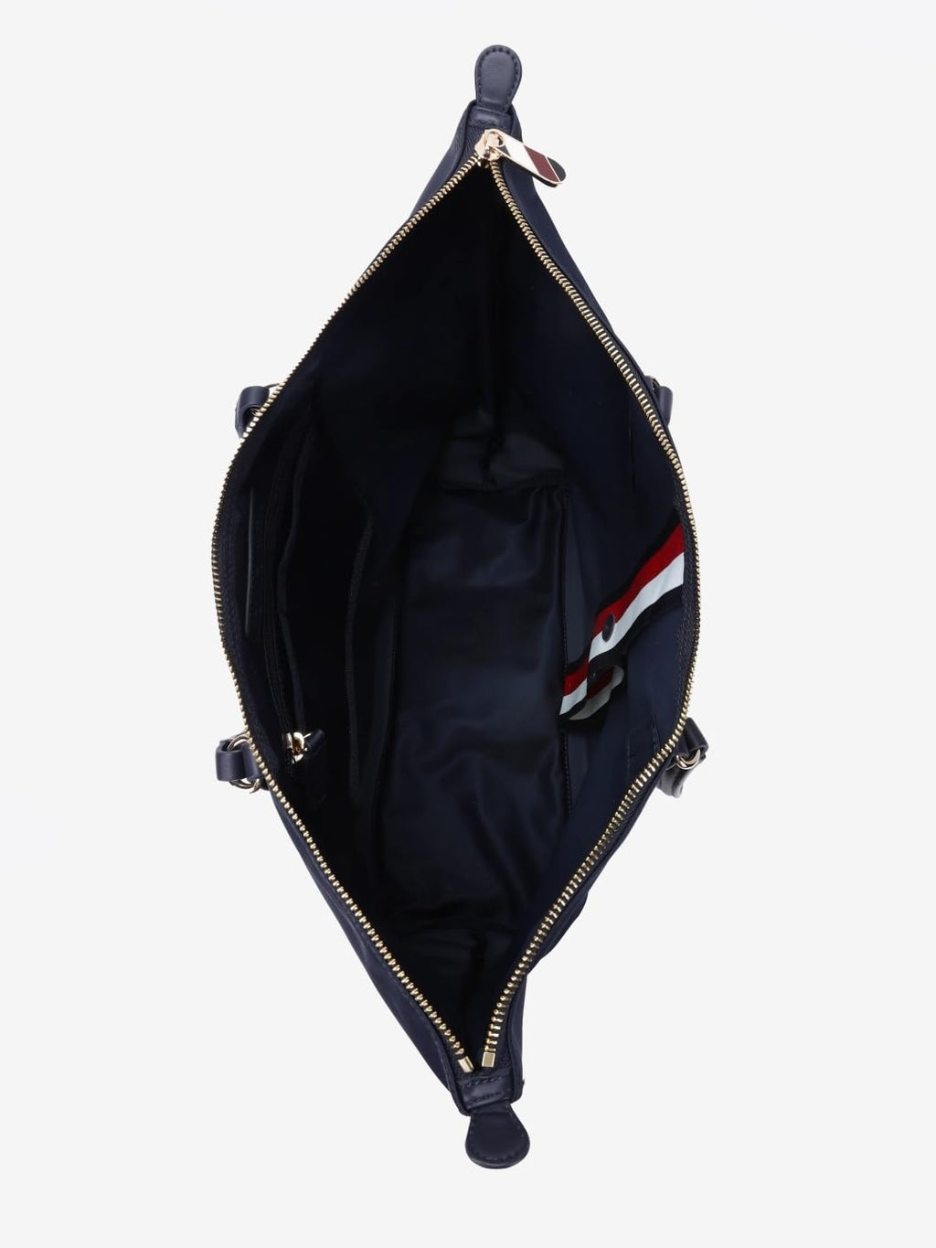 Tommy Hilfiger Solid Blue Nylon Tote Bag