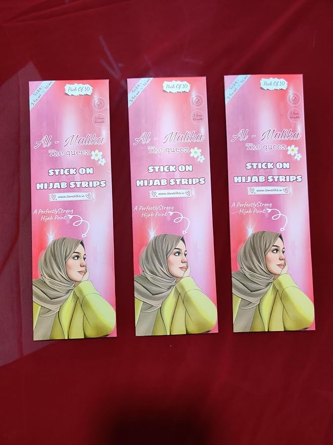 WRAP MY HIJAB Hijab Shaper Taps/Strip For Hijab Point Fashion Clothing (Size: 10cm x 5cm)