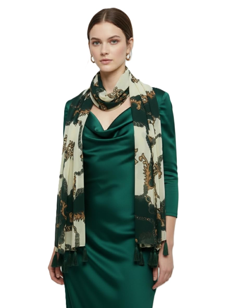 SAHIL SCARF Women Lightweight Scarf | 180 x 55 cm | Soft, Comfortable & Breathable | All Season Scarf