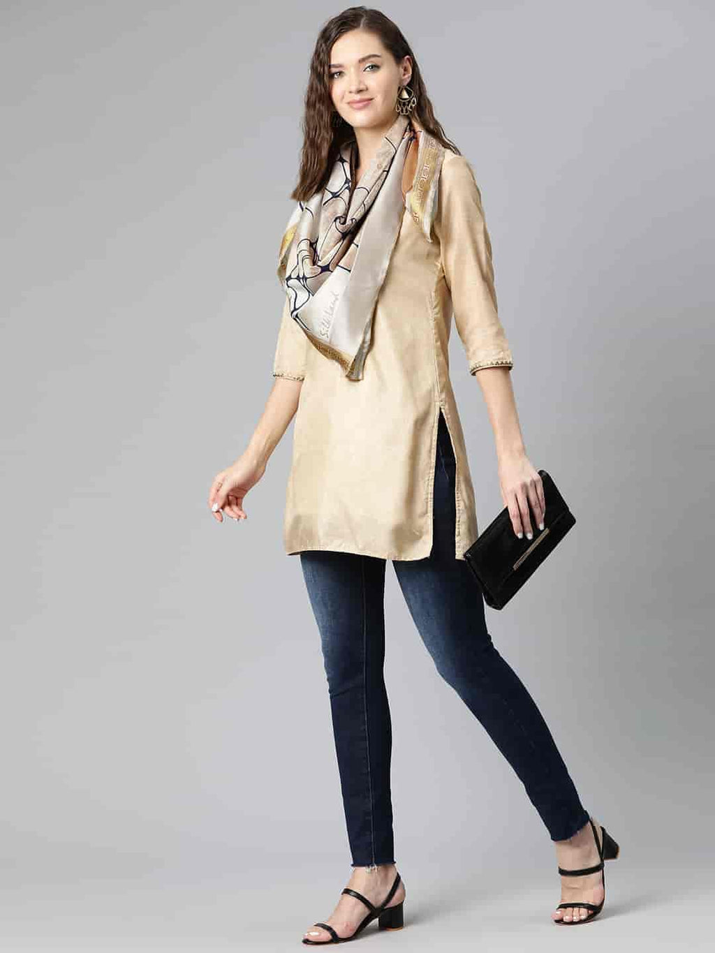 SILK LAND Women's Digital Printed Scarfs