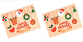 PRAKARTIK BY INDUARTS Dining Table Mats Set of 2 - Merry Christmas Theme,Digital Print, Washable, Indoor/Outdoor, Heat-Proof, Water Resistant, Wipe & Clean (47X33 cm) Cream & Red Kafalo