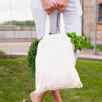 Encasa XO Cloth Tote Bag (Pack of 2) - White Colour Canvas Cotton Bag | Reusable-Multi-Pack with Extra Strong 13 Handle | Holds 15 Kgs | Multipurpose Grocery Carry Bag For Men & Women
