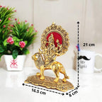 Prince Home Decor & Gifts Metal Durga Maa Statue Gold, 1 Piece
