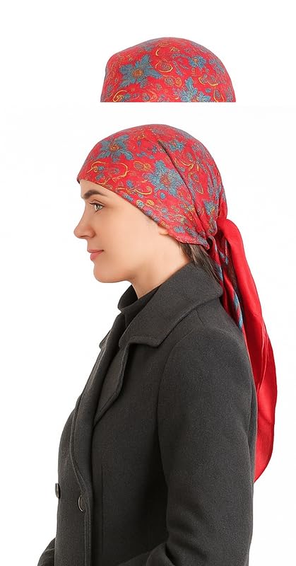 KETKAR Women’s Wool Winter Scarf | Soft & Warm Woolen Muffler | Stylish Cold Weather Wrap for Women | Pack of 1_Red