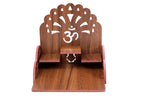 Lakhaji Christian Wooden Wall Hanging Temple for Home and Shop,Office and Home showpiece Temple (Brown-6)