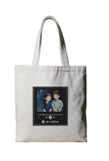 Reusable Cotton Fabric Music Player Design Printed Tote Bag Ideal for Travel Shopping College & Office Use
