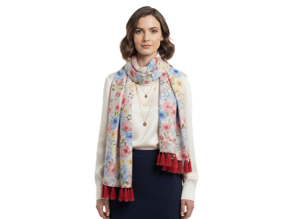 SAHIL SCARF Premium Multicolor Fancy Scarf Lightweight & Comfortable for All Seasons (22x72inch)