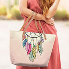 The Purple Tree Canvas Tote Bag for Women - Fatty Handbag FT16 (1 Bag)