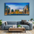 VIBECRAFTS Canvas Paintings for Living Room Drawing Room Beautiful Islamic Wall Painting of The Heart of the Ancient City of Samarkand Fitted with Wooden Frame for Home|Office|Gift(PTVCH_2280)