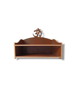 Wooden OM Mandir, 2 Shelve OM Temple, Laddu Gopal 2 Shelf Temple,Hindu OM Mandir,Home Temple,Wall Mount Temple, (Pack of 1) (Medium)