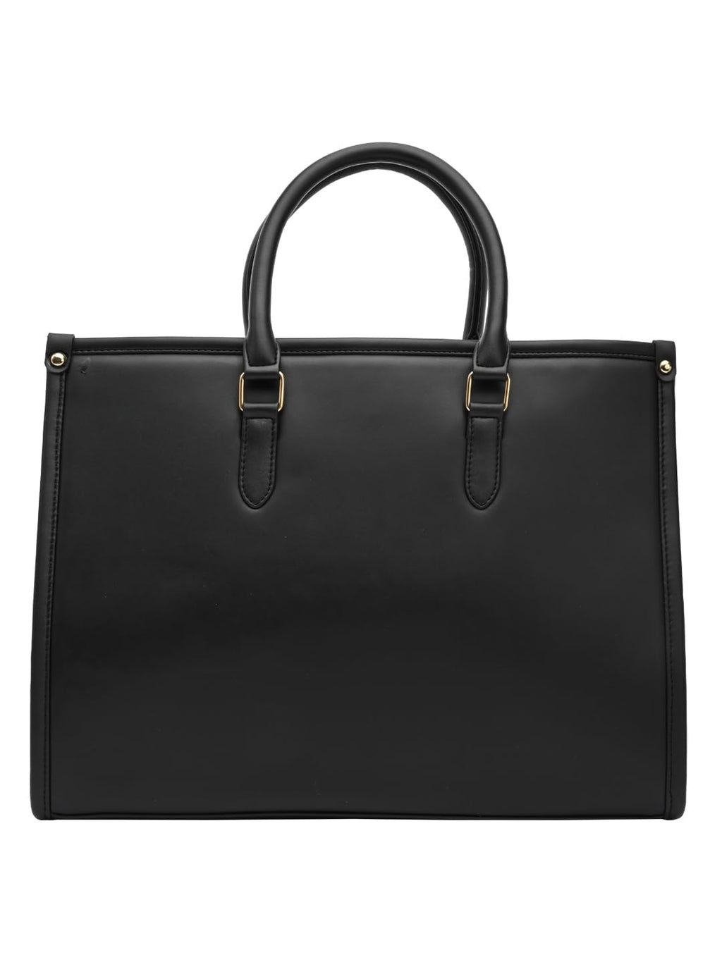 HORRA Women's 13 Inch Laptop Bag With Padded Compartment- Black | Faux Leather Laptop Handbag for Office| For College | For work Latest Stylish Ladies Laptop Handbag