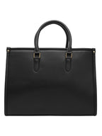 HORRA Women's 13 Inch Laptop Bag With Padded Compartment- Black | Faux Leather Laptop Handbag for Office| For College | For work Latest Stylish Ladies Laptop Handbag