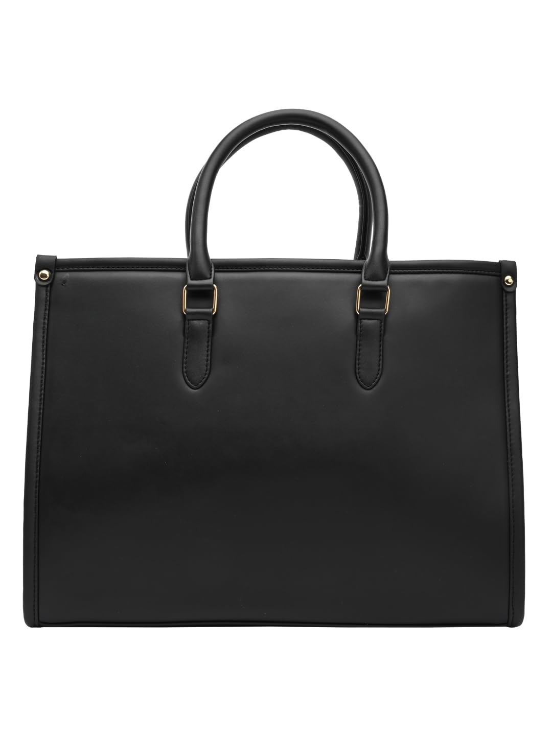 HORRA Women's 13 Inch Laptop Bag With Padded Compartment- Black | Faux Leather Laptop Handbag for Office| For College | For work Latest Stylish Ladies Laptop Handbag