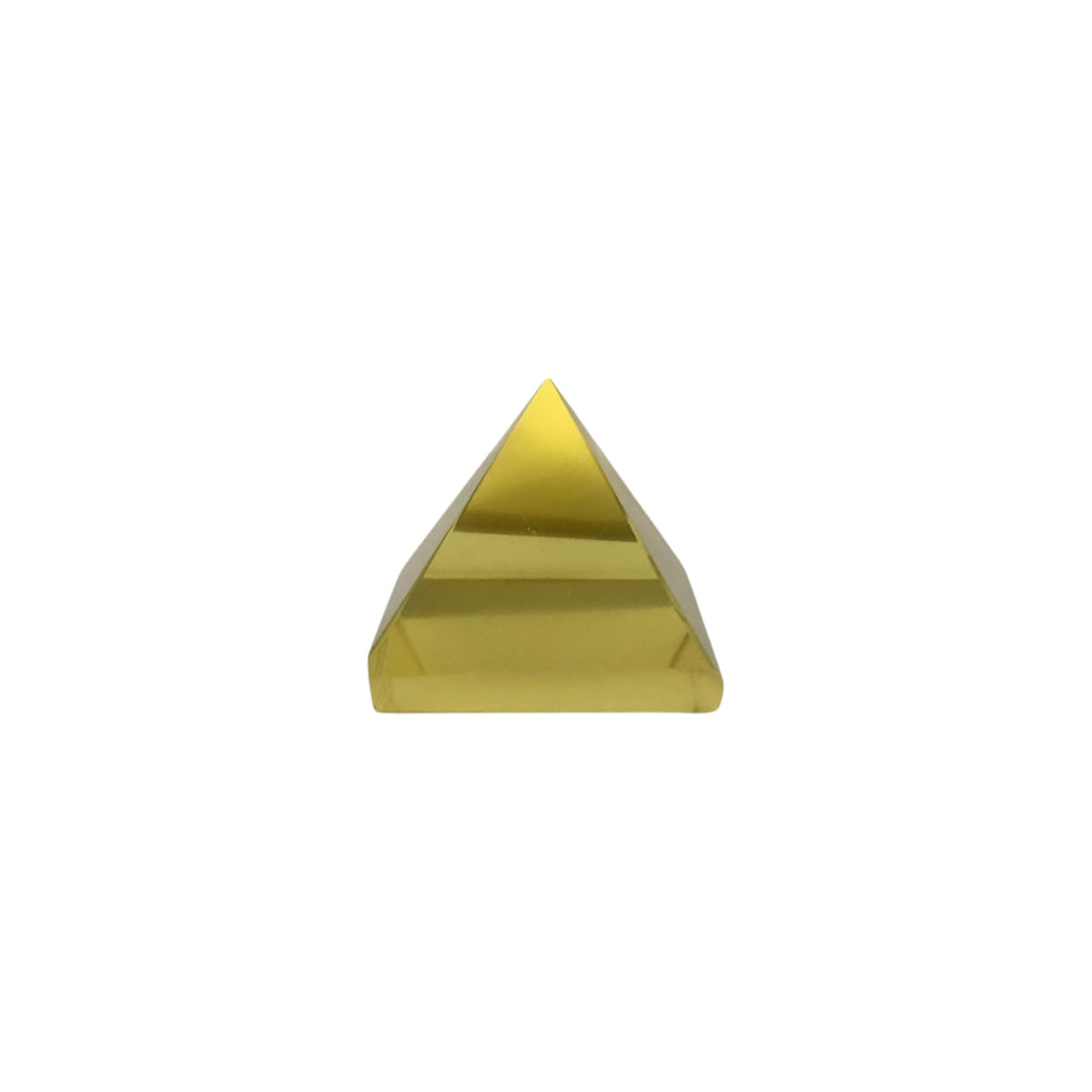 TREE MAISON CORONATING HOMES Citirine Crystal Pyramid | 1 Inch | Vastu Correction | Reiki Crystal Pyramid for Positive, Meditation| Home & Office Decor |Pack of 1