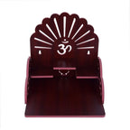 Table Top Home Mandir Temple Home Decor Beautiful Wooden Temple (Maroon)